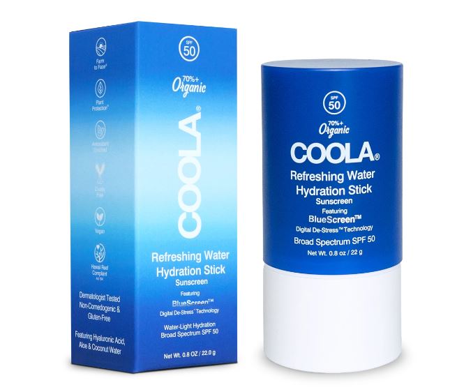 Coola Refreshing Water Hydration Stick Organic Face Sunscreen SPF50
